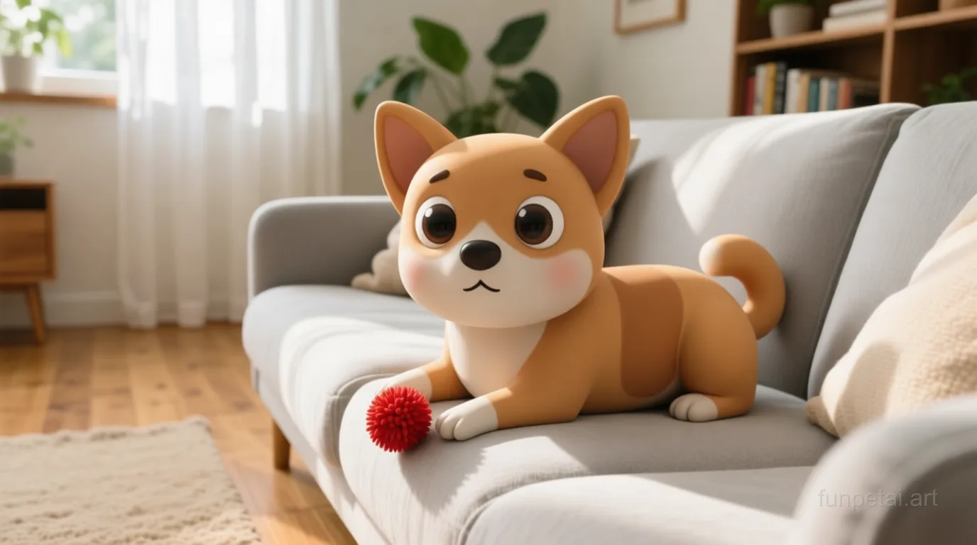 Chihuahua with a tiny-face studio portrait look, cinematic AI pet portrait